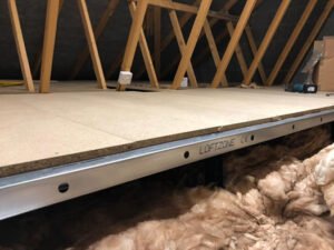 raised attic boarding for energy saving